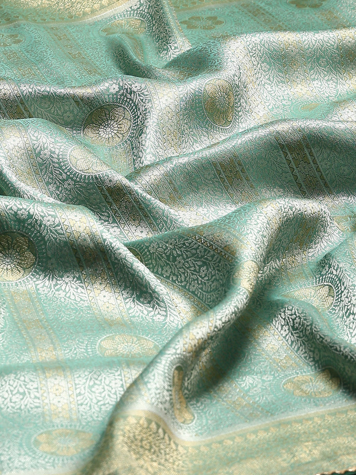 Embroidered Dola Silk Saree