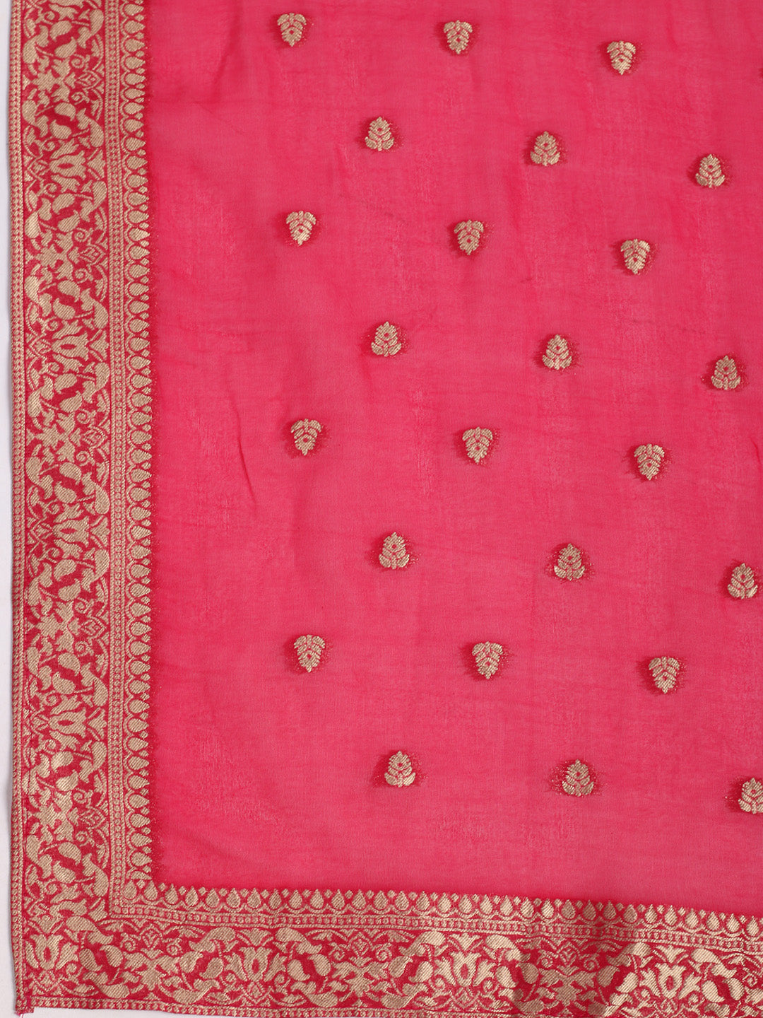 Embroidered Banarasi Kurta With Pant &amp; Dupatta
