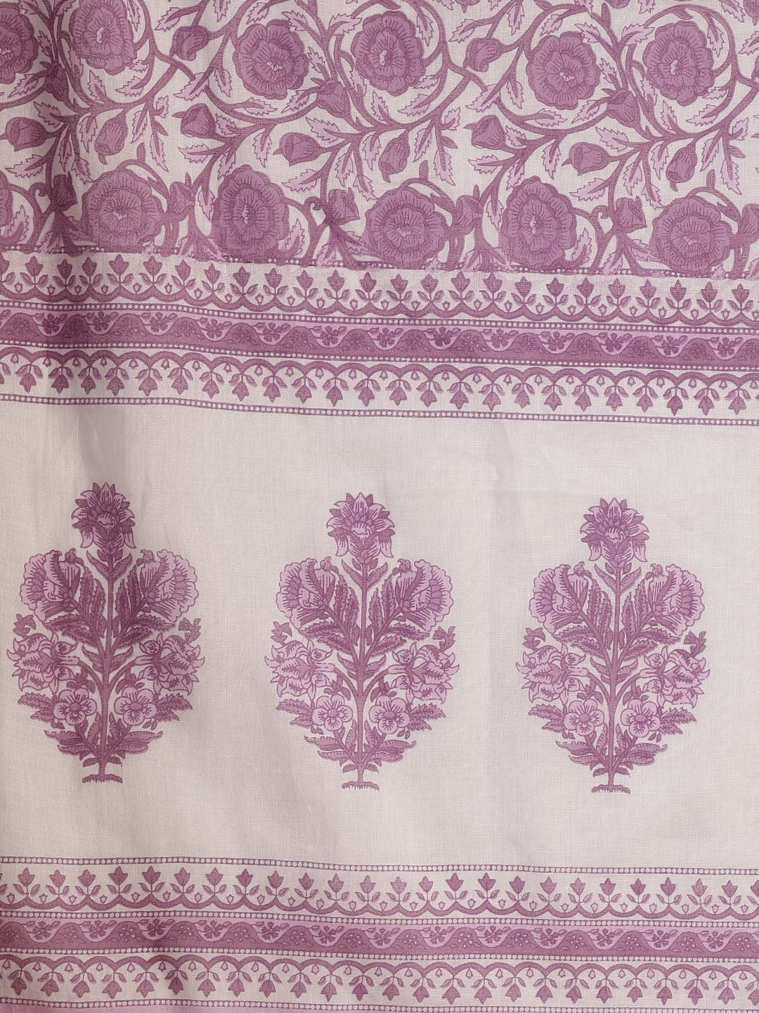 Printed Cotton Blend Kurta With Pant &amp; Dupatta