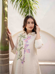 Printed Cotton Kurta With Pants