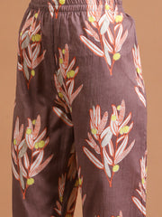 Printed Cotton Blend Kurta With Pants