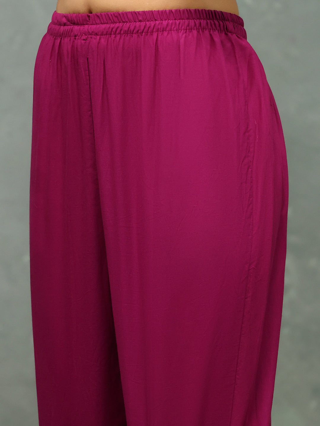 Printed Cotton Blend Kurta With Pants