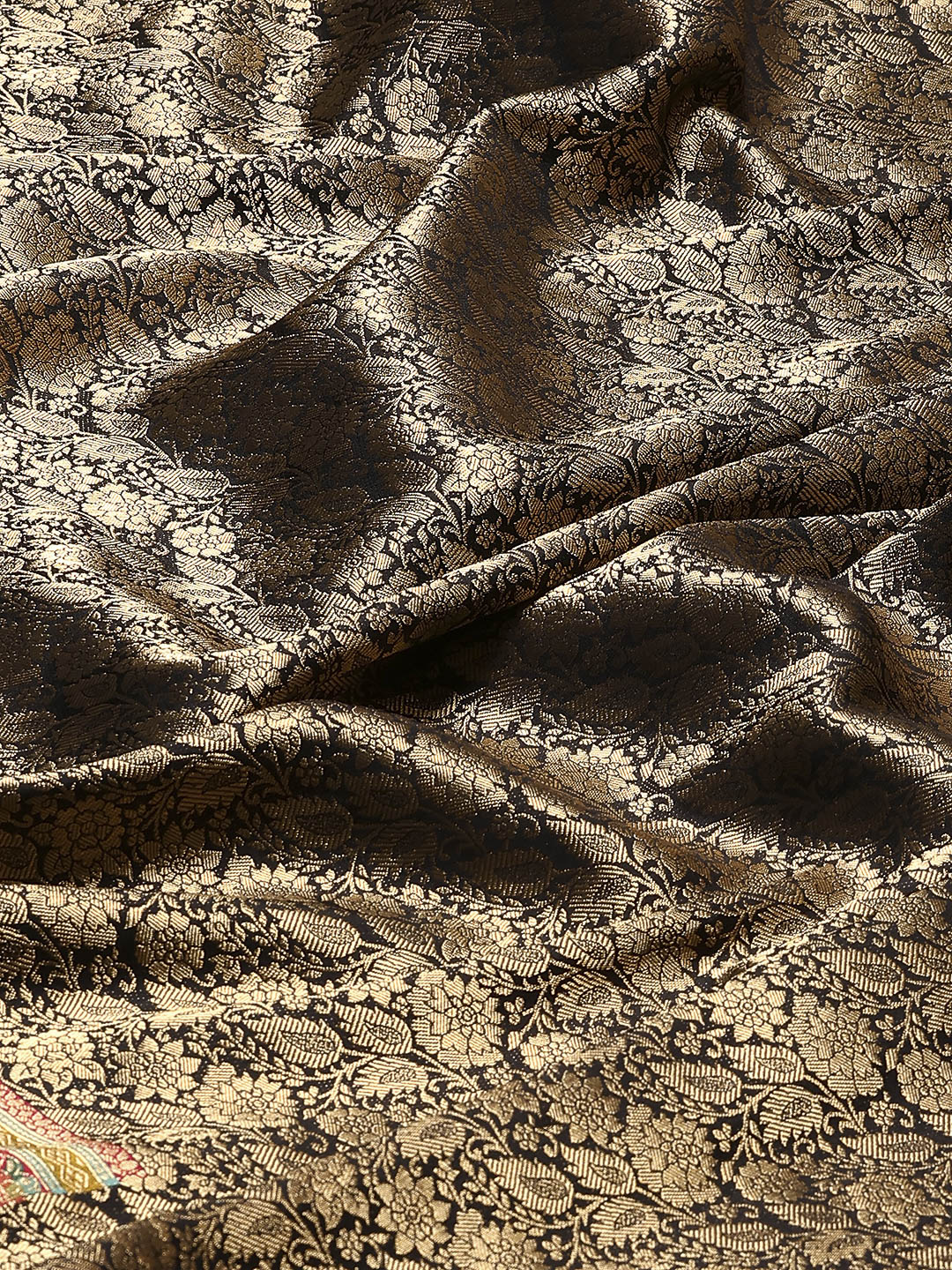 Embroidered Dola Silk Saree