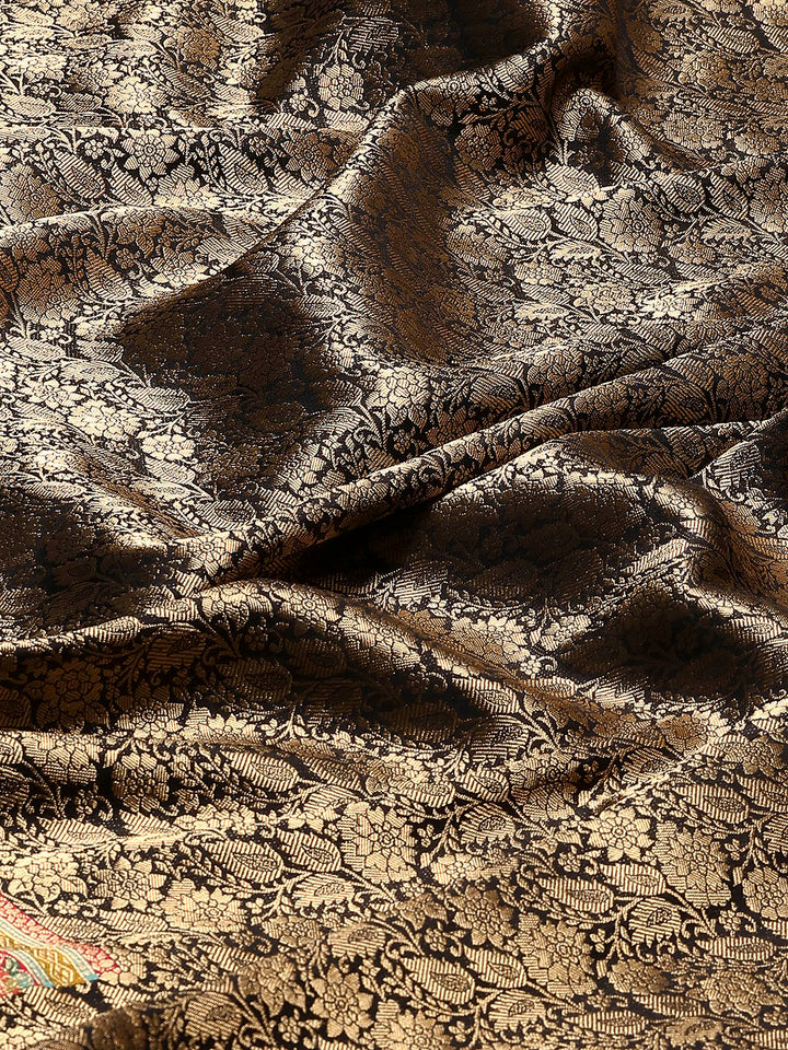 Embroidered Dola Silk Saree