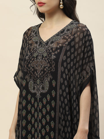 Digital Print Georgette Kaftan Kurta