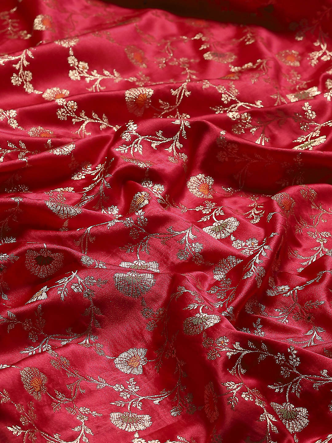 Woven Design Satin Saree