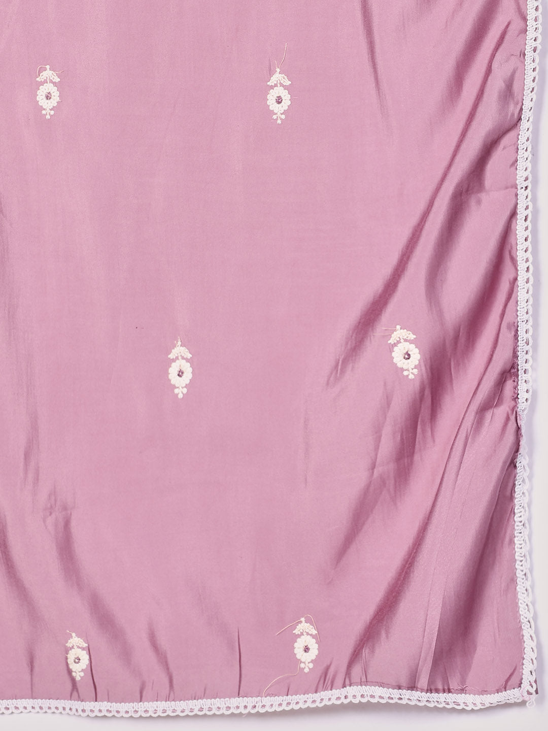 Printed Cotton Blend Kurta With Pants & Dupatta
