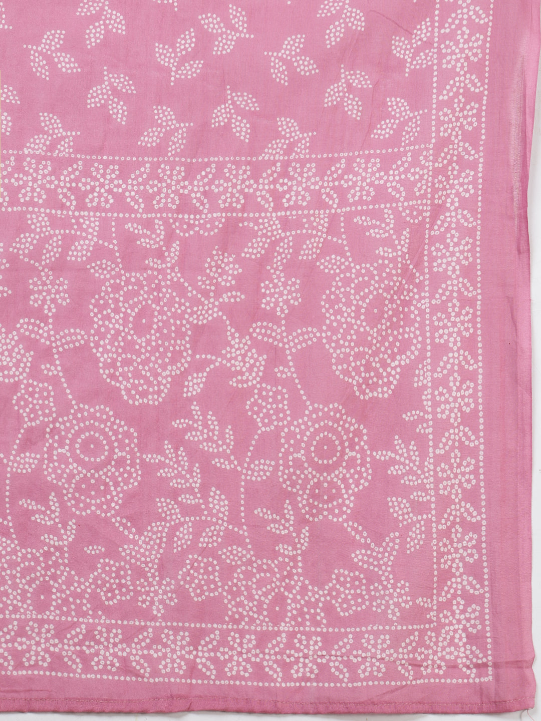 Embroidered Cotton Blend Kurta With Pants & Dupatta