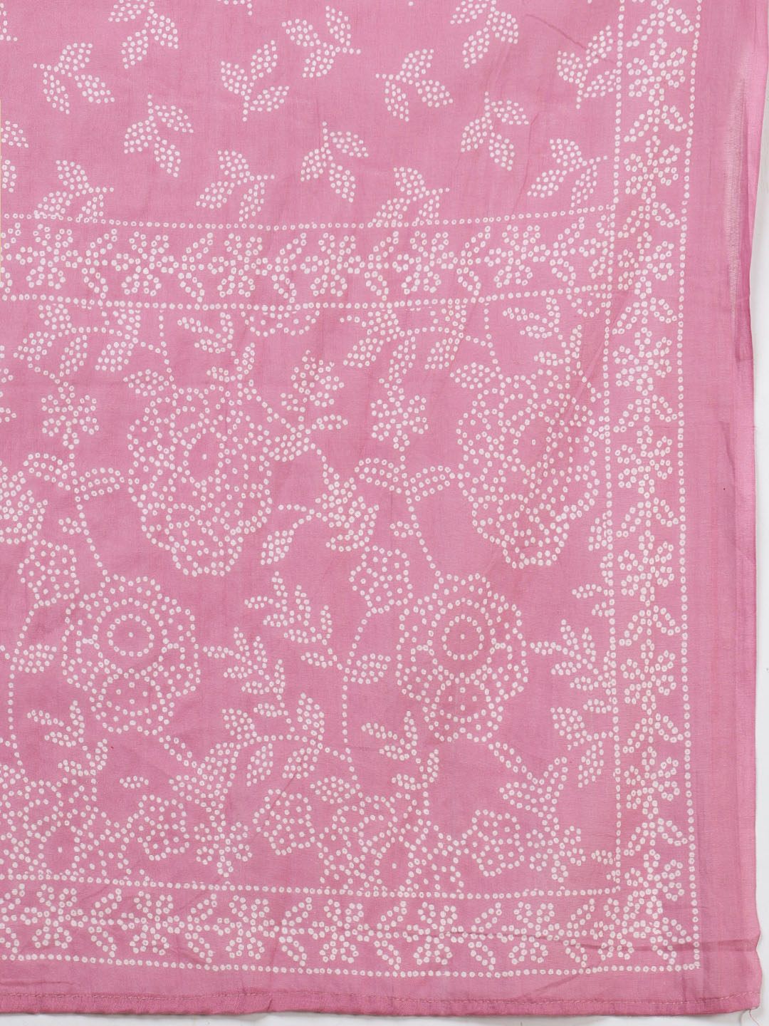Embroidered Cotton Blend Kurta With Pants &amp; Dupatta