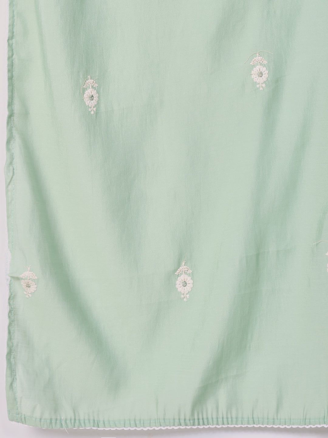 Printed Cotton Blend Kurta With Pants & Dupatta