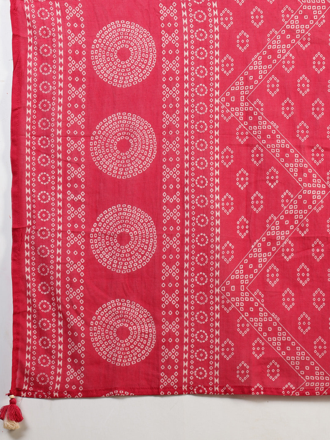 Printed Cotton Blend Kurta With Pants & Dupatta