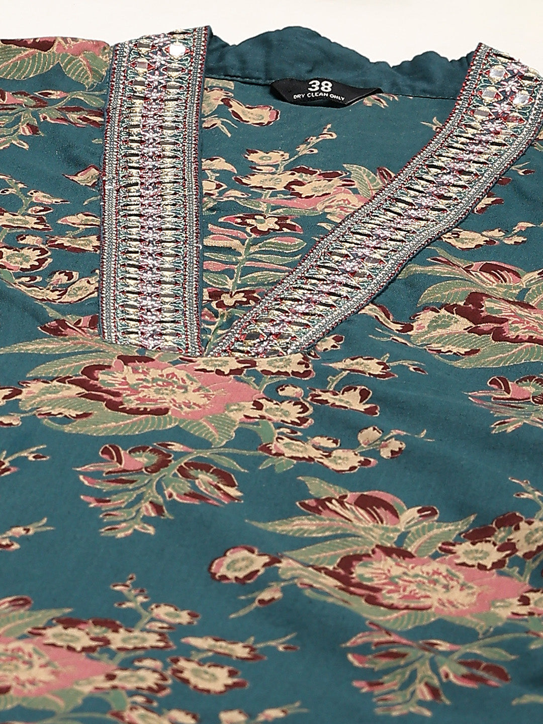 Printed Cotton Blend Kurta With Pant &amp; Dupatta