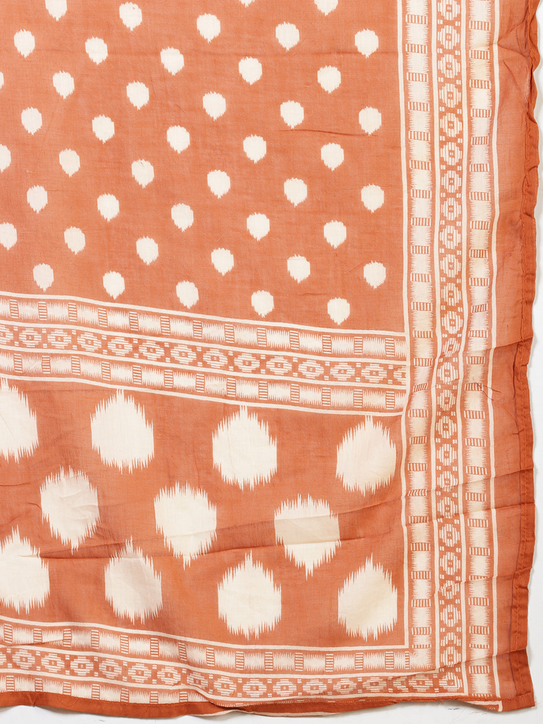 Printed Cotton Blend Kurta With Pants & Dupatta