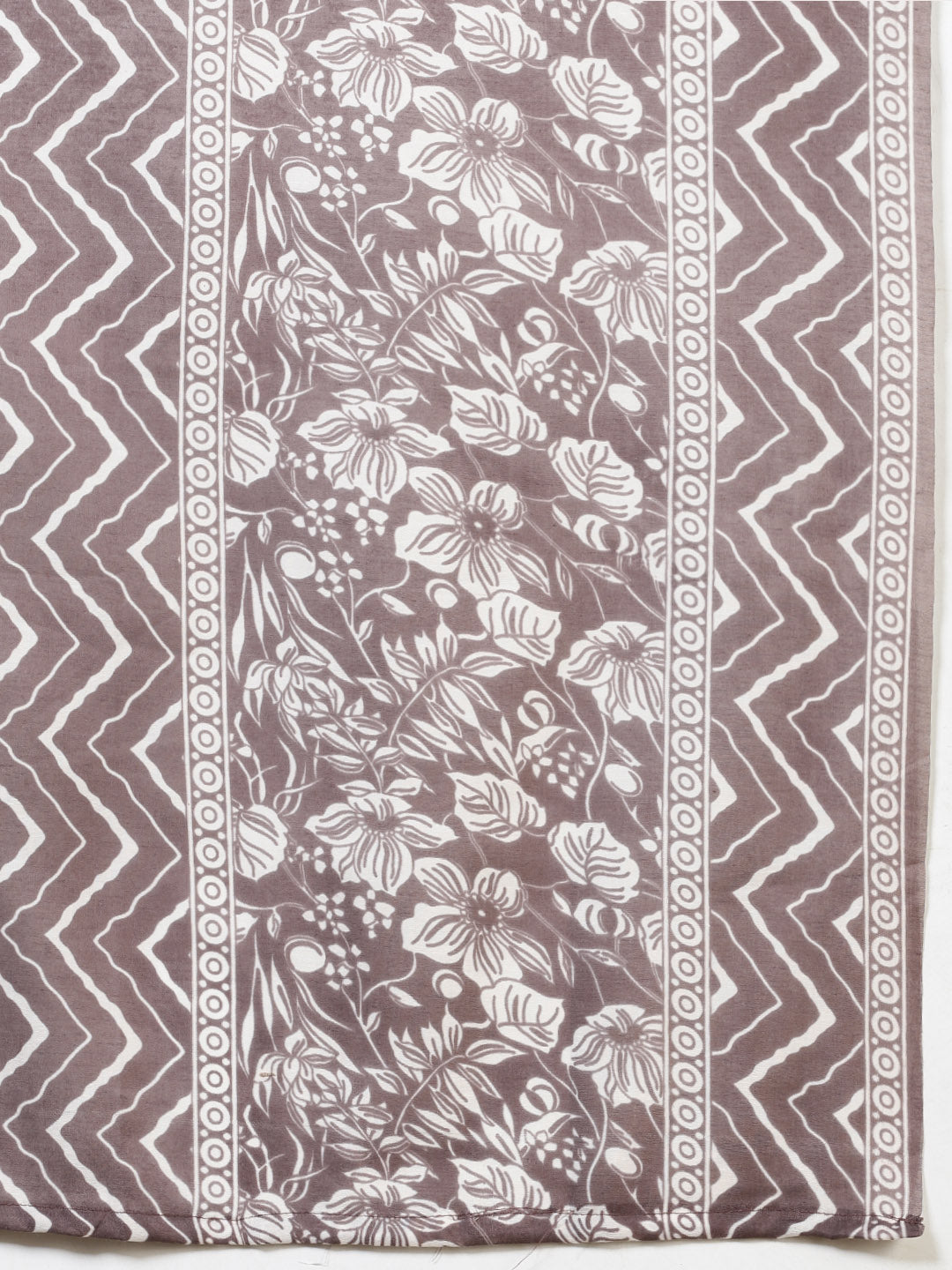 Printed Cotton Blend Kurta With Pants &amp; Dupatta