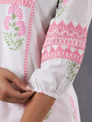 Printed Cotton Kurti With Pants