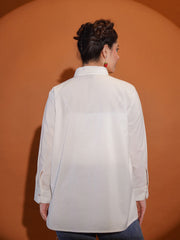 Printed Cotton Blend Shirt