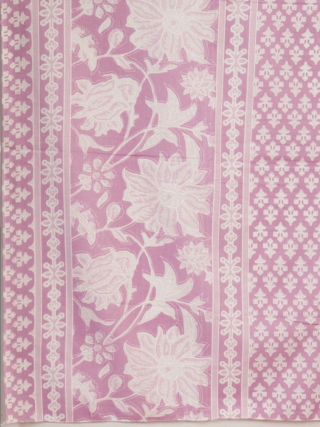 Printed Cotton Blend Kurta With Pant &amp; Dupatta