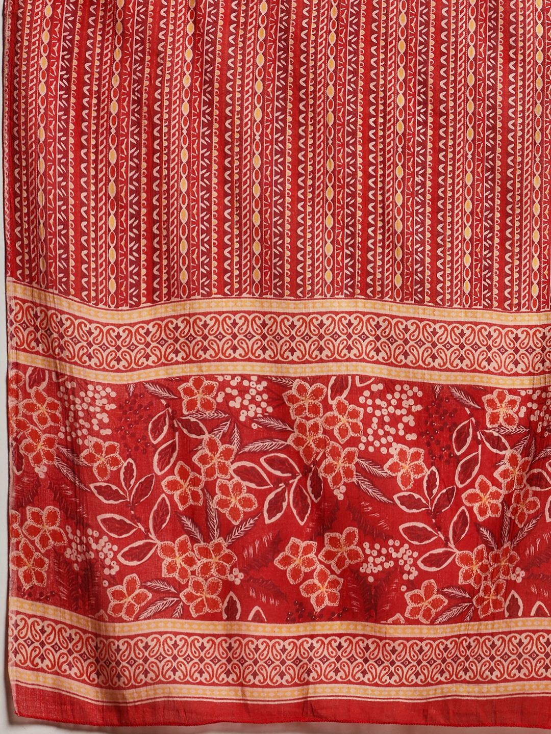 Printed Cotton Kurta With Pant &amp; Dupatta