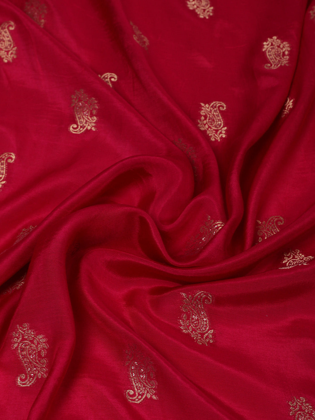 Embroidered Banarasi Suit With Pant &amp; Dupatta