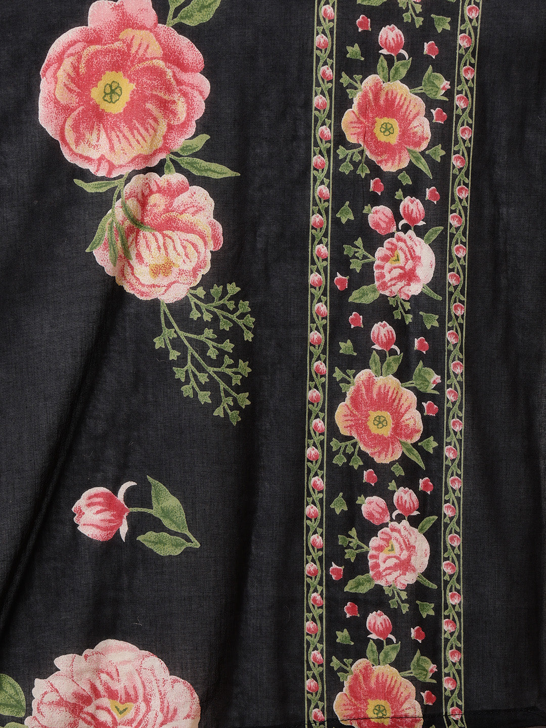 Printed Cotton Blend Kurta With Pants & Dupatta
