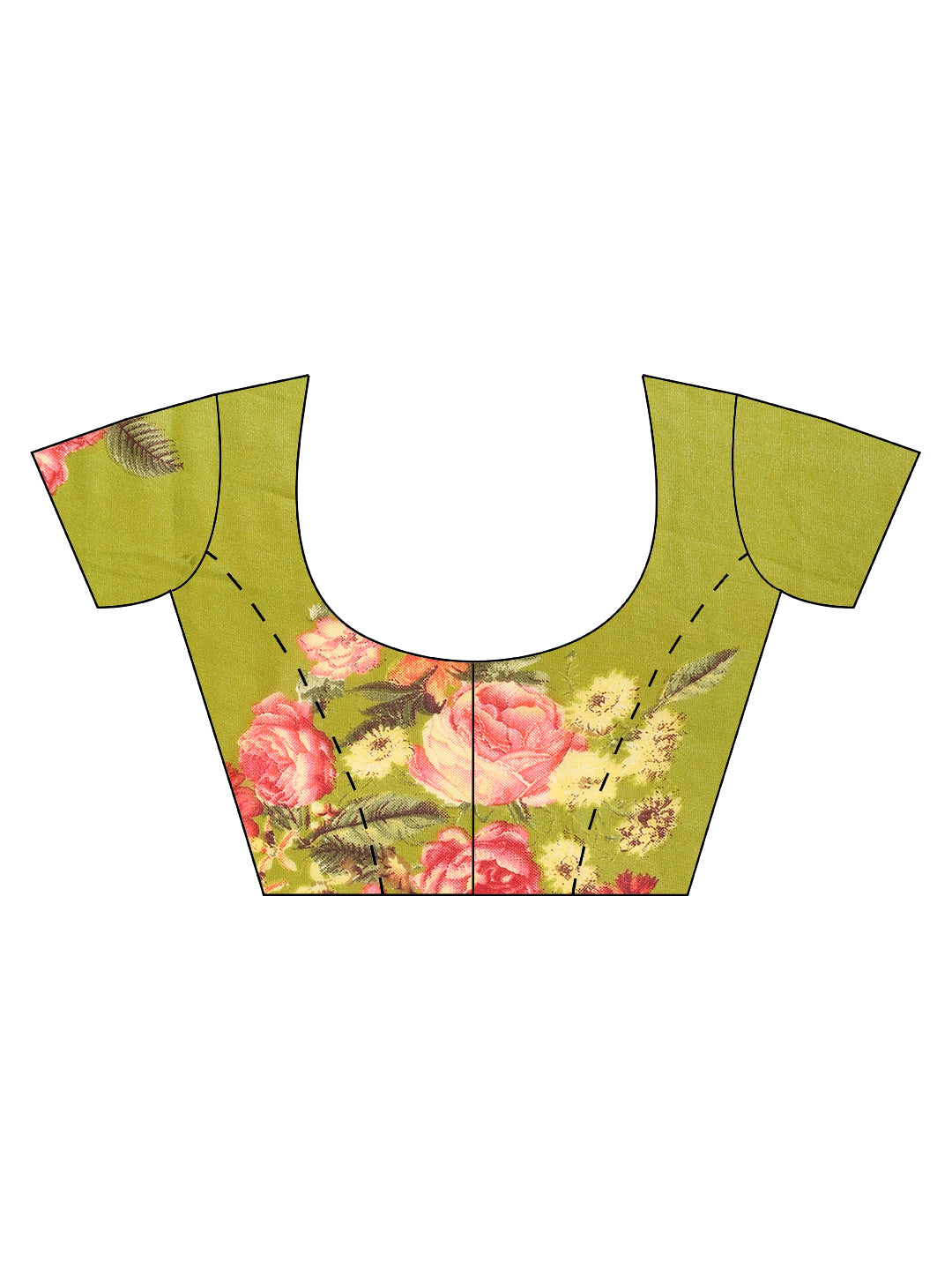 Floral Printed Georgette Saree