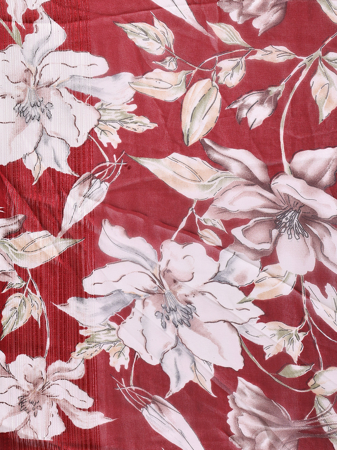 Floral Printed Georgette Saree