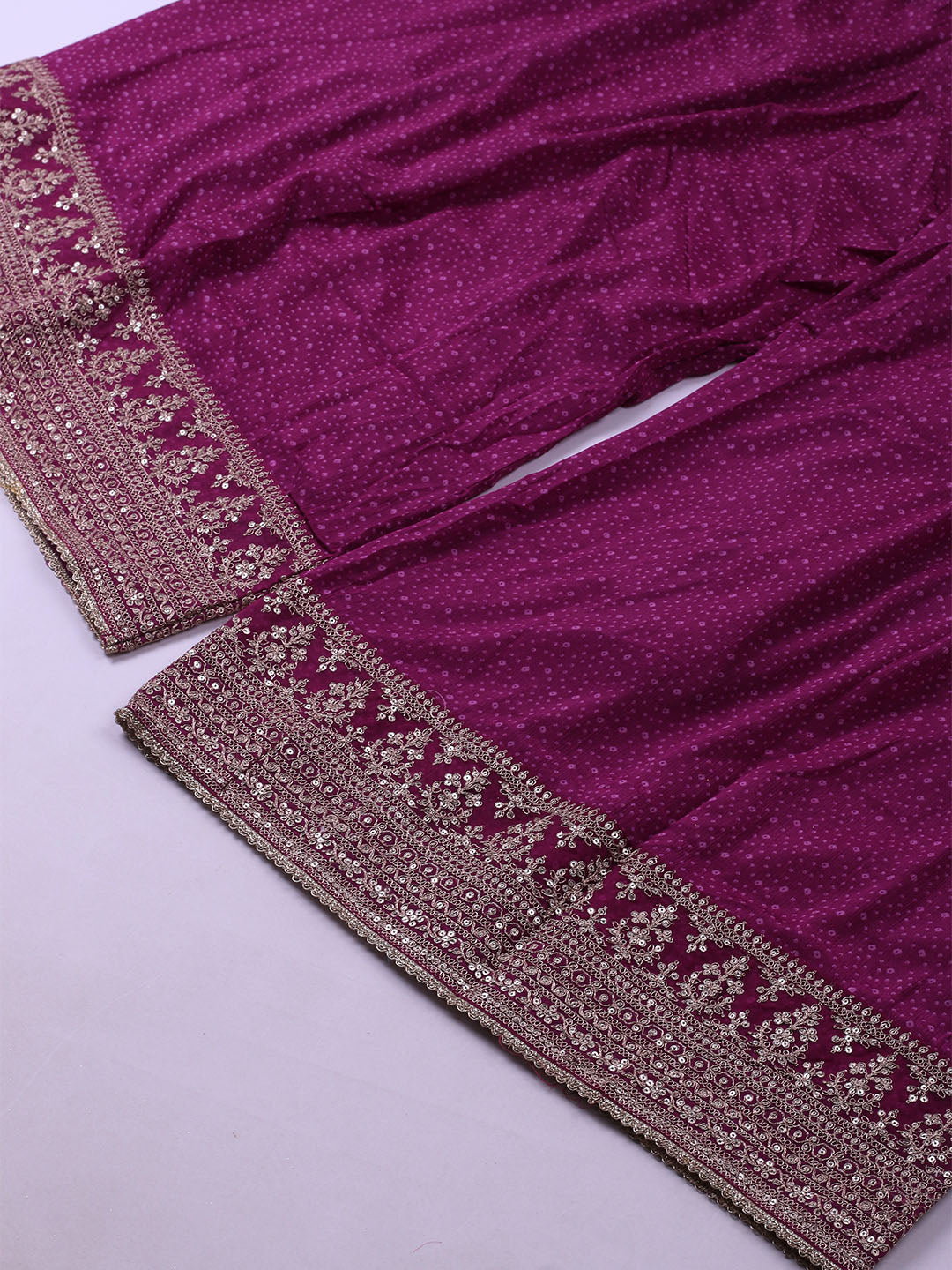 Embroidered Art Silk Unstitched Suit With Dupatta