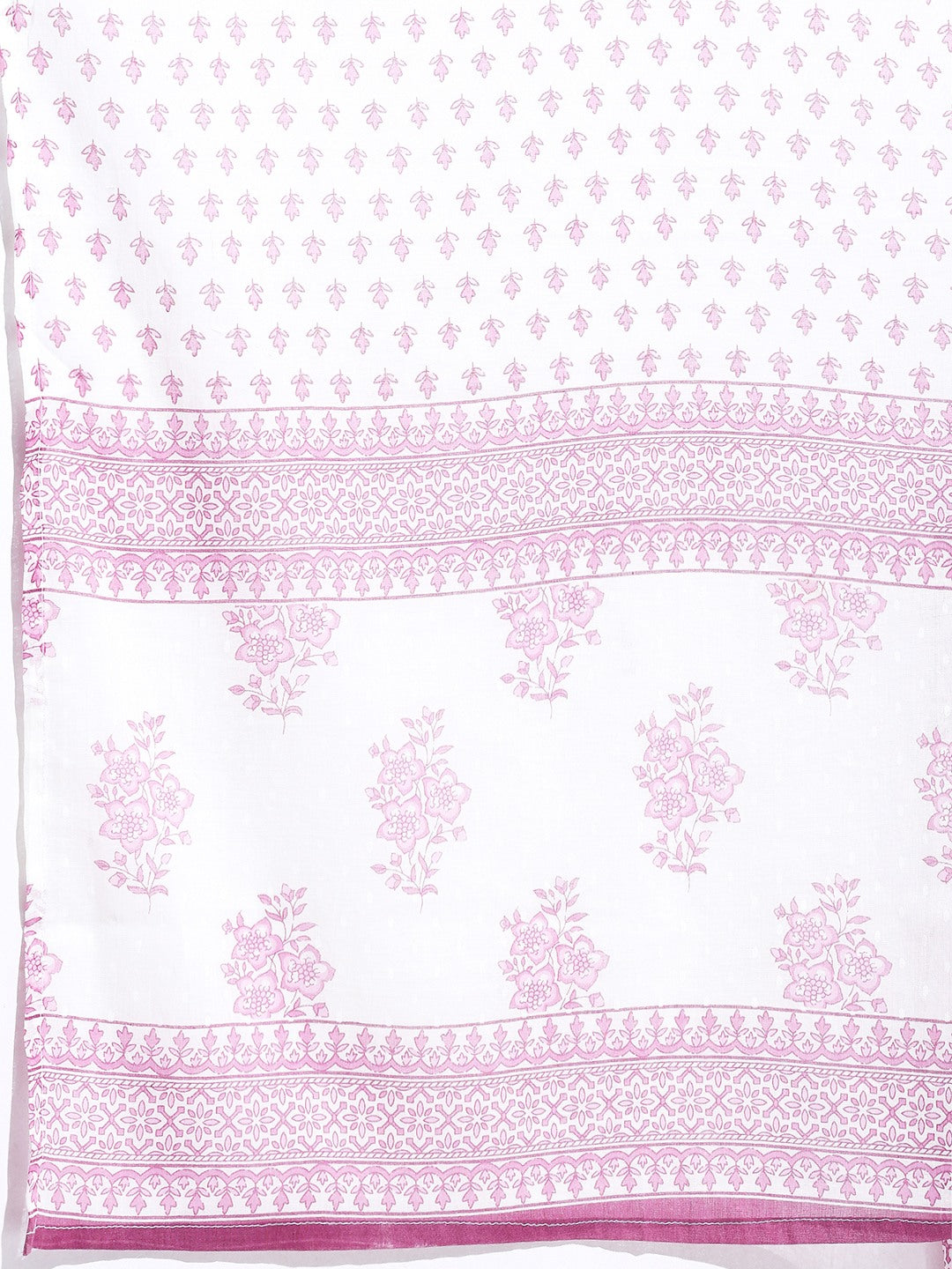 Printed Cotton Blend Kurta With Pant &amp; Dupatta