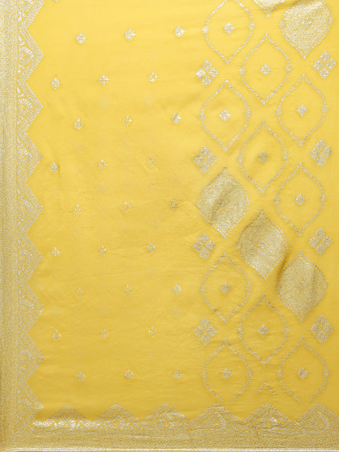 Printed Cotton Blend Kurta With Pants & Dupatta