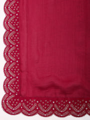 Stone Work Chinon Saree