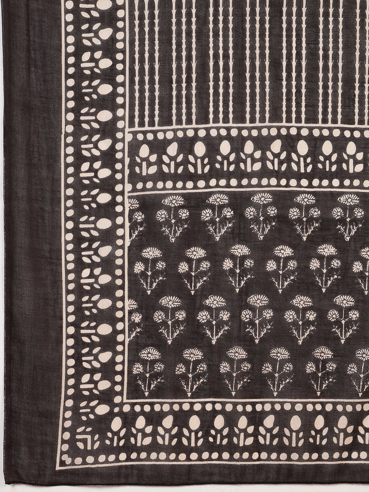 Printed Cotton Blend Kurta With Pant &amp; Dupatta