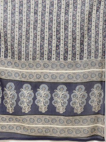 Block Print Cotton Suit Set With Dupatta