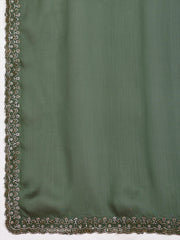 Sequins Embroidery Chiffon Saree