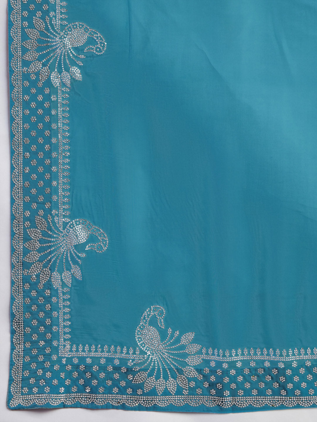 Stone Embroidery Organza Saree