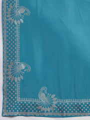 Stone Embroidery Organza Saree