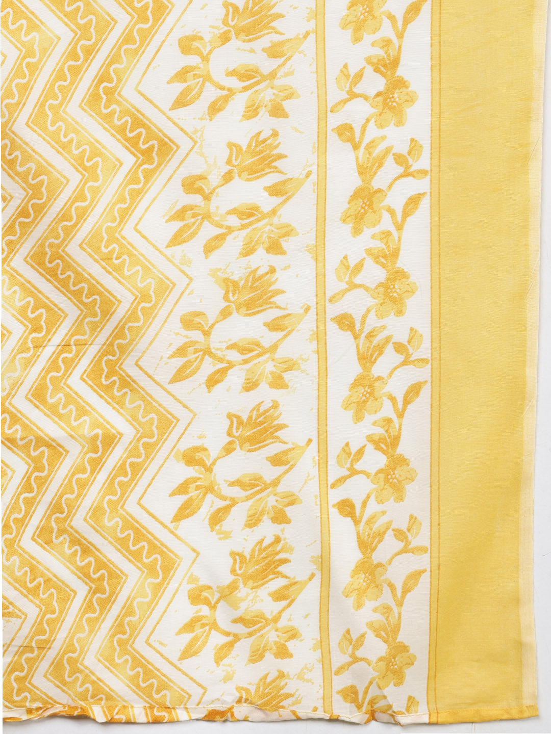 Printed Cotton Blend Kurta With Pants &amp; Dupatta