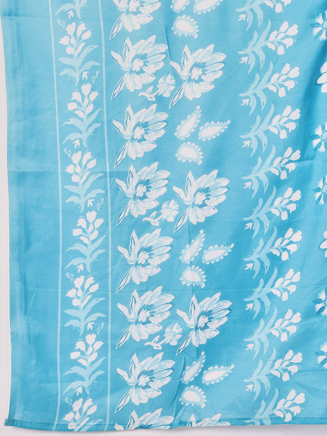 Printed Cotton Blend Kurta With Pants &amp; Dupatta