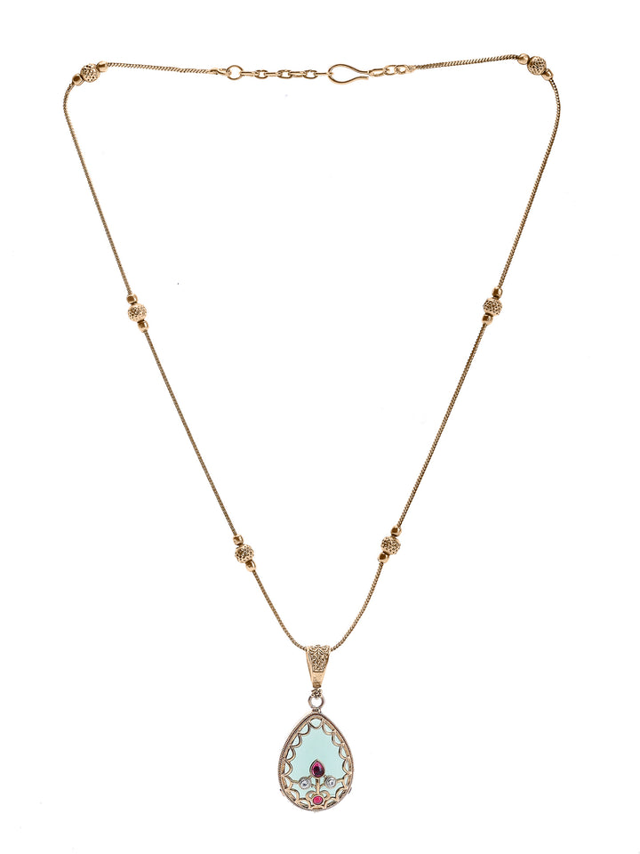 Gold Green Jewellery Set