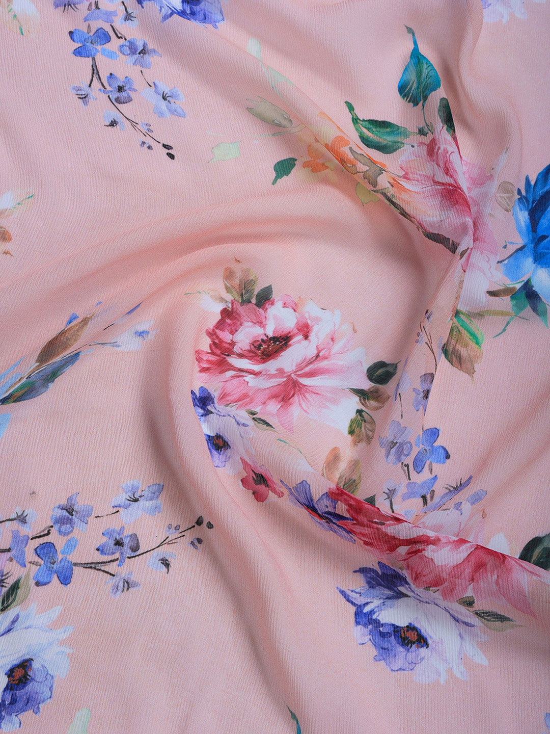 Digital Print Chiffon Saree
