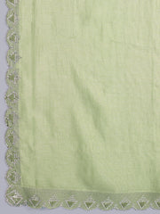 Stone Embroidery Tissue Saree