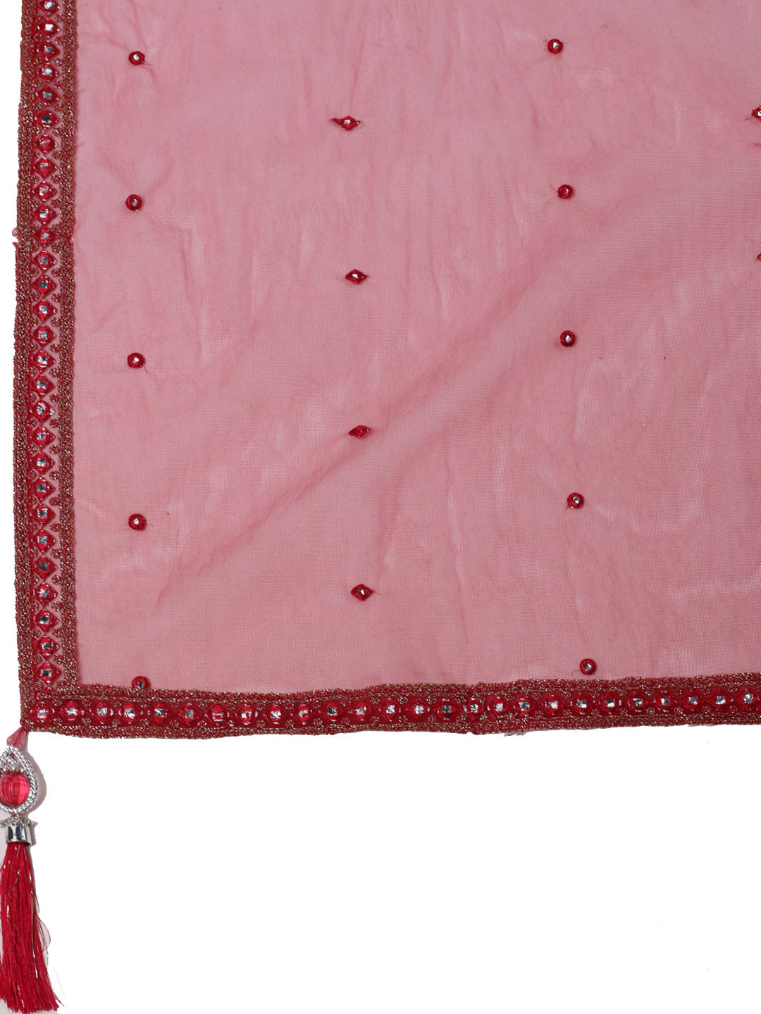 Resham Mirror Work Georgette Choli With Lehenga & Dupatta