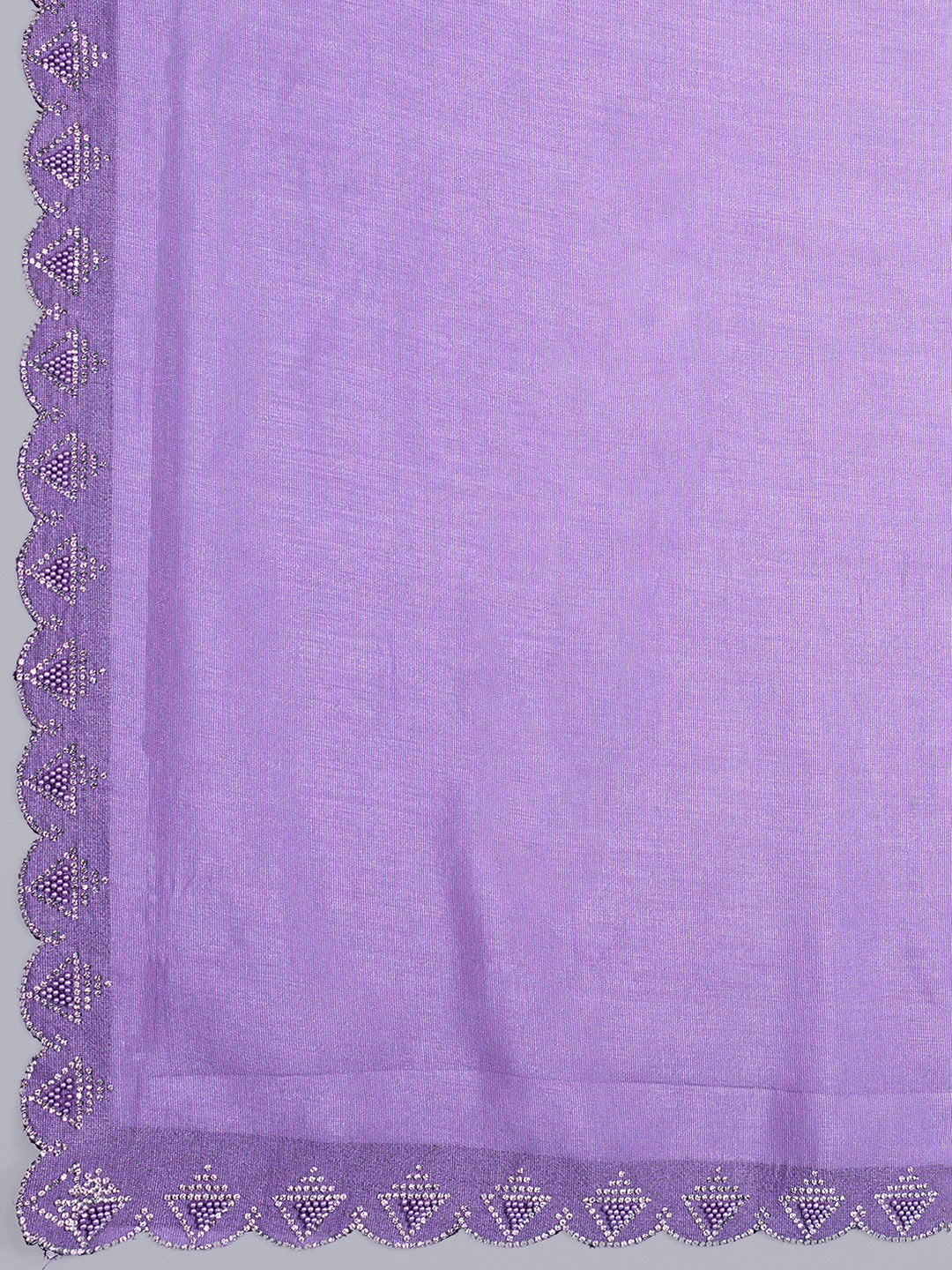 Embroidered Chinon Saree