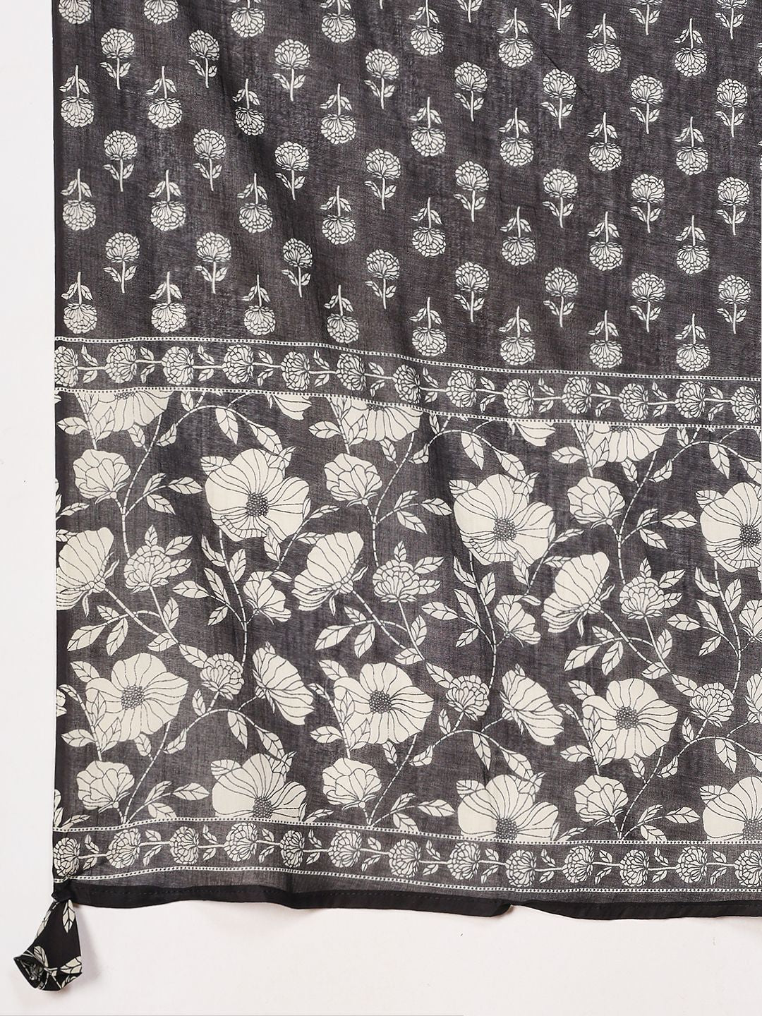 Printed Cotton Blend Kurta With Pant &amp; Dupatta