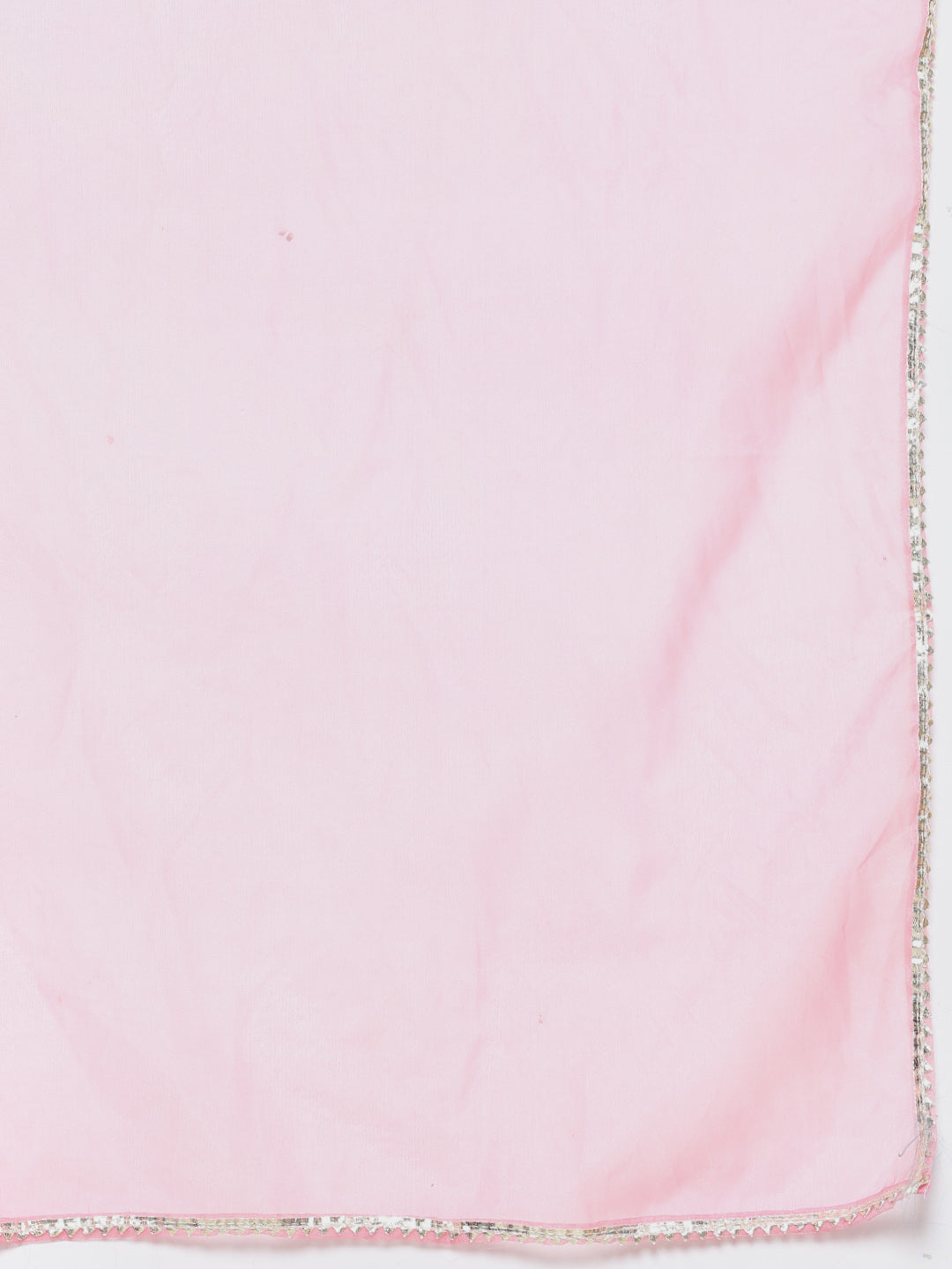 Embroidered Cotton Blend Kurta With Pant &amp; Dupatta