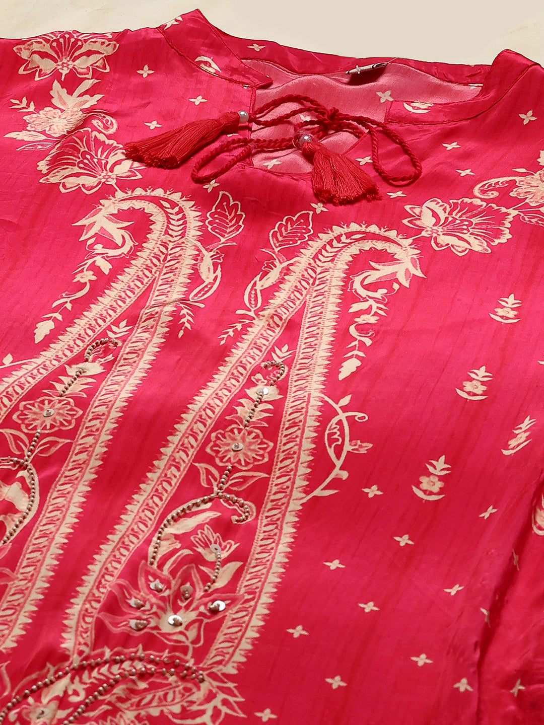 Printed Crepe Kurta With pants