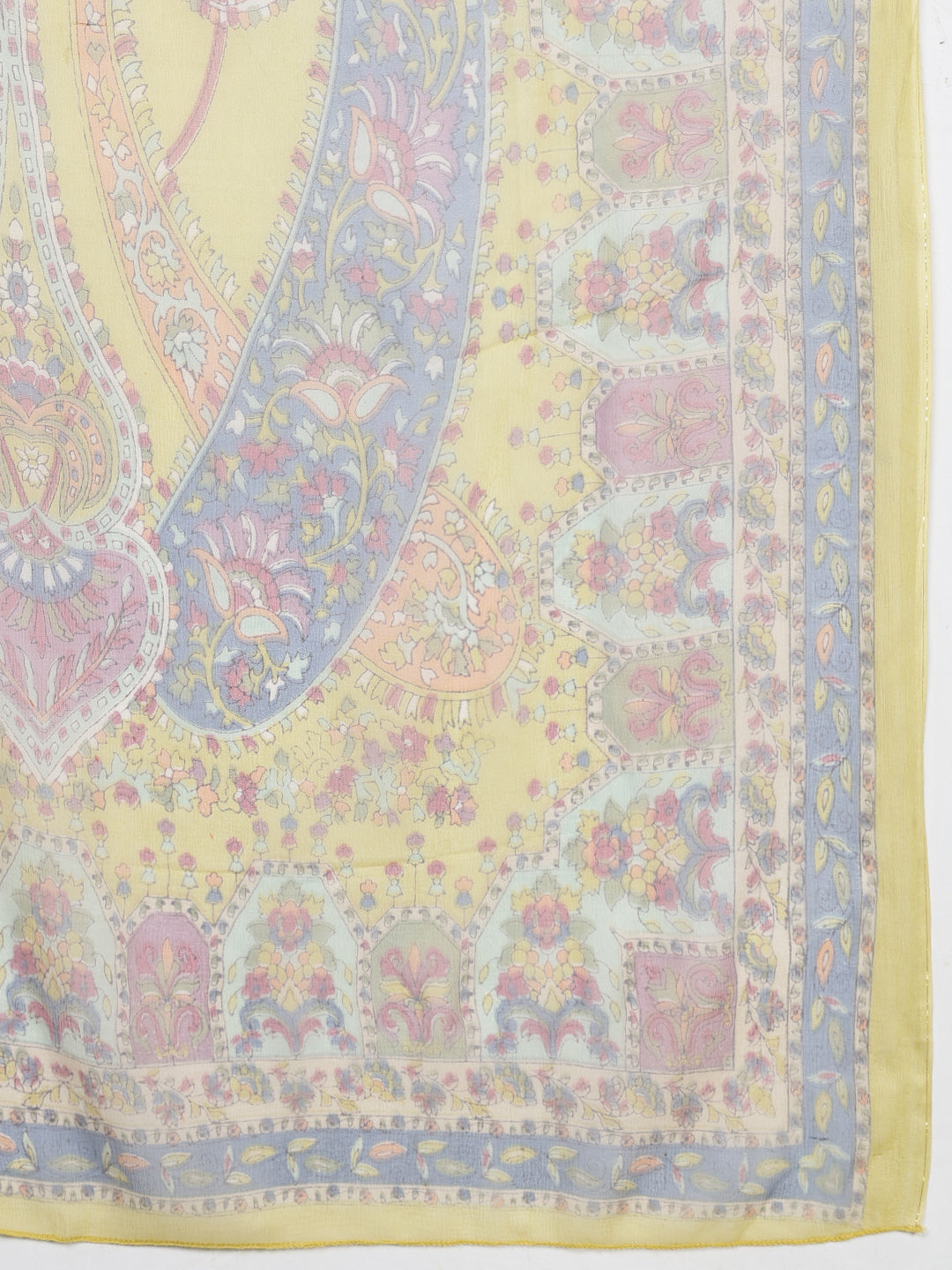 Printed Cotton Blend Kurta With Pants & Dupatta