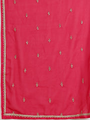 Sequins Embroidery Georgette Kurta With Palazzo And Dupatta