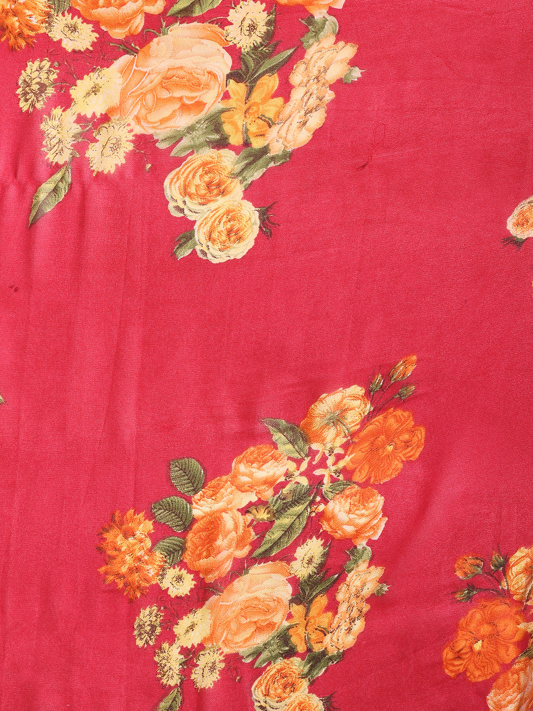 Floral Printed Georgette Saree