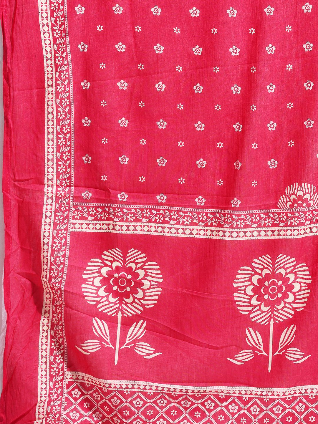 Printed Cotton Blend Kurta With Pant &amp; Dupatta