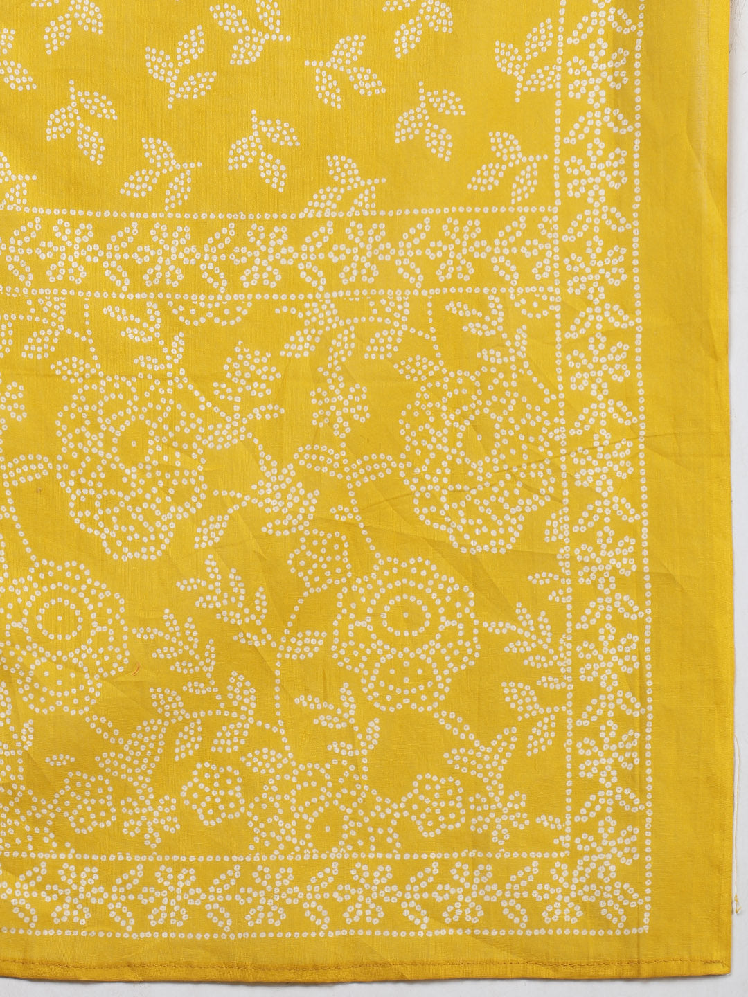 Embroidered Cotton Blend Kurta With Pants &amp; Dupatta